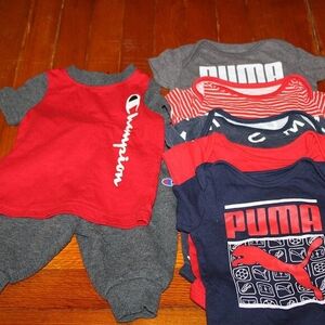 Baby Boy Sportswear Bundle - 3-6 Months - Champion & Puma - 7 Piece Lot - Cozy